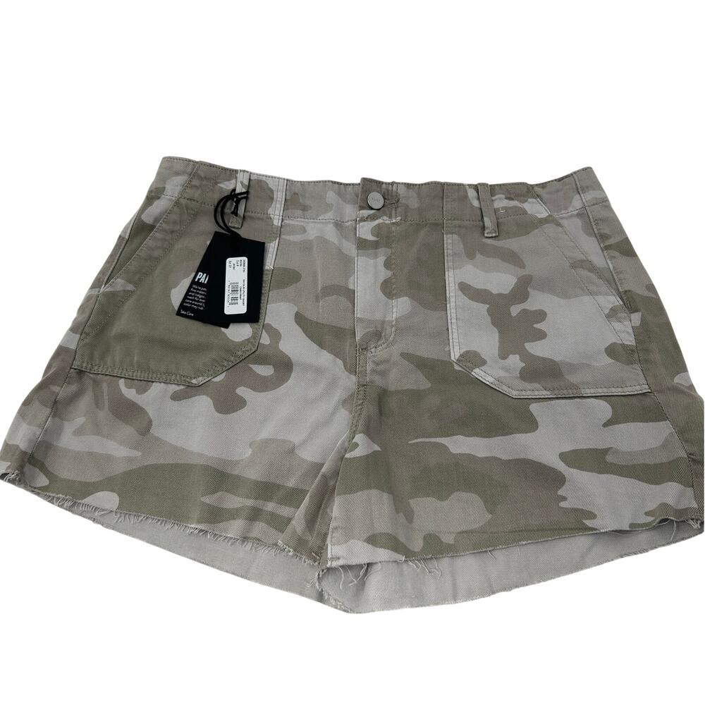NWT Paige Mayslie Utility Camo Print Shorts Size 31